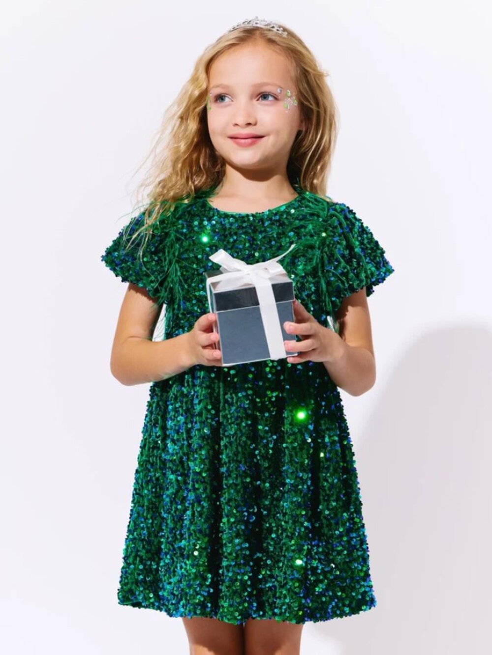 Lola + The Boys Emerald Shimmer Party Dress Size 10